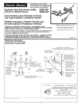 American Standard Exposed Yoke Wall-Mount Utility Faucet 8345.119 User manual