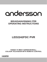 Andersson LED2242FDC PVR User manual