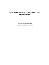 Aspire Digital Laptop 5810TZ User manual