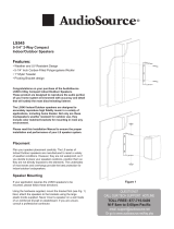 AudioSource 5-1/4" 2-way compact indoor/outdoor speakers User manual