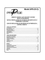 Prestige APS-25-CL User manual