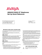 Avaya 4606/4612/4624 IP Telephones User manual
