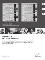 Behringer PRO MIXER DJX USB DJX900USB User manual