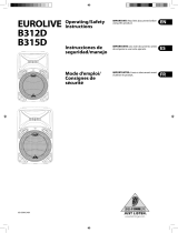 Behringer B315D User manual