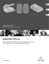 Behringer Europort EPA150 User manual