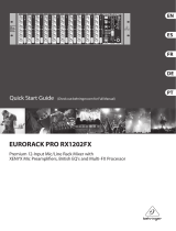 Behringer Europack Pro RX1202FX Quick start guide