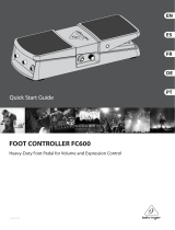 Behringer FC600 Quick start guide