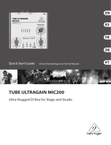 Behringer TUBE ULTRAGAIN MIC200 Quick start guide