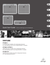 Behringer Virtube VT50FX Quick start guide