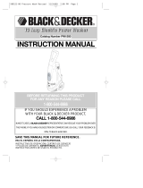 BLACK DECKER pw 1500 wp User manual