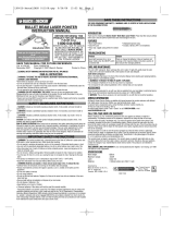 Black & Decker 90529709 User manual