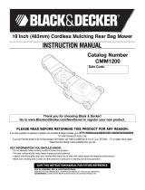 Black & Decker CMM1200 User manual