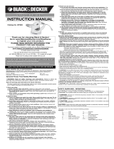 Black & Decker WP900 User manual