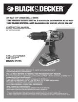 Black & Decker BDCDHP220 User manual