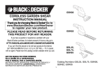 Black & Decker GSL75 User manual