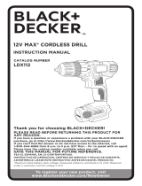Black & Decker LDX112CR User manual