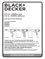 Black & Decker Drill DR260BR User manual