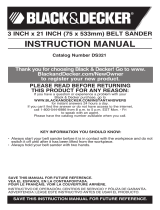 Black & Decker Catalog Number DS321 User manual