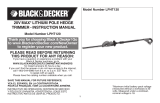 Black & Decker Trimmer LPHT120 User manual