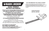 Black & Decker Trimmer NHT518 User manual