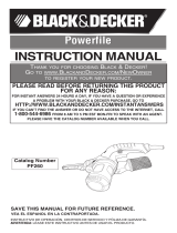 Black & Decker PF260 User manual