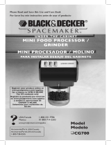 Black and Decker Appliances Spacemaker CG700 User manual