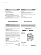 Black & Decker CJ01 User manual