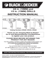 Black & Decker Drill DR260B User manual
