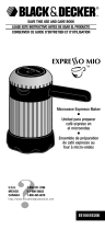 Black and Decker Appliances Expresso Mio EE100 User manual