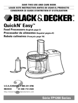 Black & Decker QuickN'Easy FP1200 Series User manual