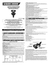 Black & Decker PI101B User manual