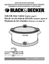 Black & Decker SLO400 Series User manual