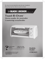 Black & Decker Toast-R-Oven TRO421 User manual