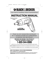 Black & Decker VP800 User manual