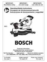 Bosch 3915 User manual