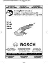 Bosch Power Tools Bosch Large Angel Grinder 6/1/1994 User manual