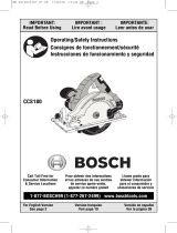 Bosch Power Tools CCS180B User manual