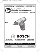 Bosch Power Tools PS20 User manual