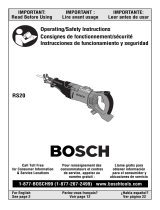 Bosch Power Tools RS20 User manual