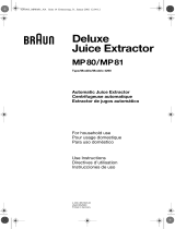 Braun MP81 User manual