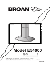 Broan E5490SS User manual