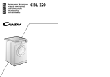 Candy CBL 120 User manual