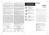 Canon LS-85H Owner's manual