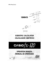 Casio fx-120 User manual