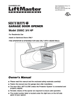 Chamberlain 2595C 3/4 HP User manual