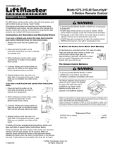 Chamberlain LiftMaster Security+ 973-315LM User manual