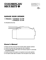 Chamberlain CG42CD 1/2 HP User manual