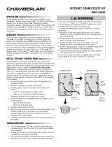 Chamberlain CIGCWC Internet Connectivity Kit User manual