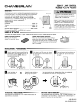 Chamberlain PILCEV Remote Lamp Control User manual