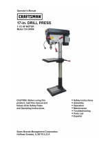 Craftsman 17" Drill Press with Laser and LED Light Owner's manual